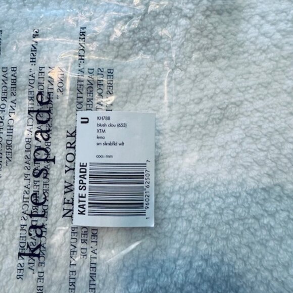 NWT Kate Spade Lena Small Bifold Wallet Pebble Leather Blush Cloud Pink - Picture 6 of 6